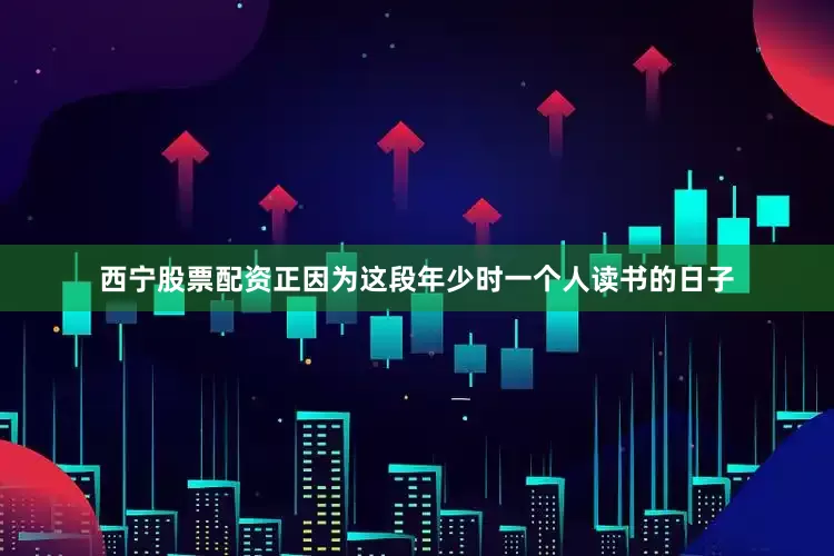 西宁股票配资正因为这段年少时一个人读书的日子